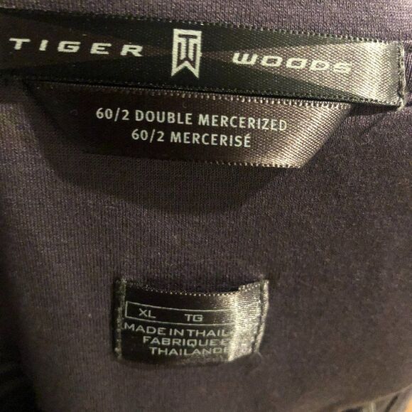 Tiger Woods ESPN Nike Three Button Collar Short Sleeve Polo Shirt Men's XL - Picture 3 of 4